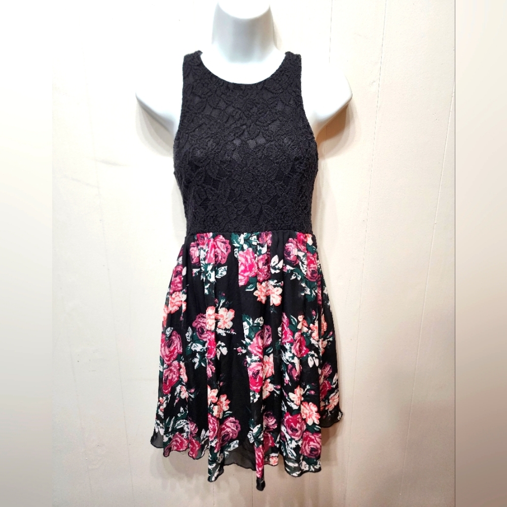 Speechless Dress Size 5 Floral Lace Sleeveless Multicolor Summer Casual C191
